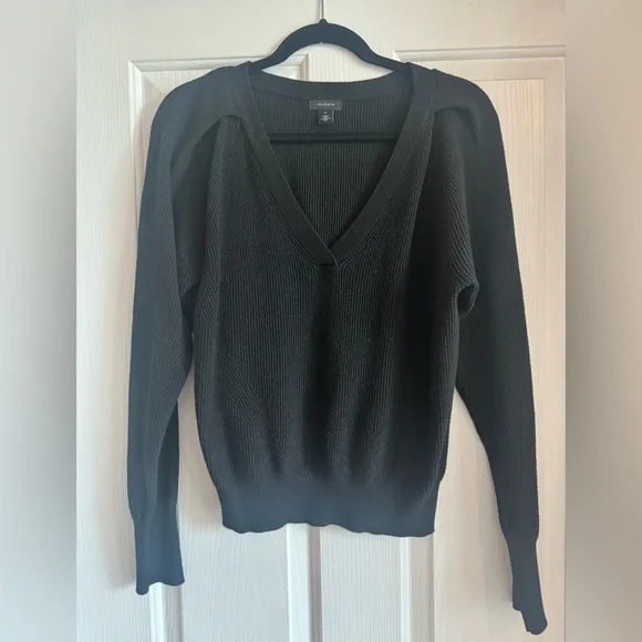 Halogen Raglan Ribbed Sweater - Medium - Picture 2 of 4